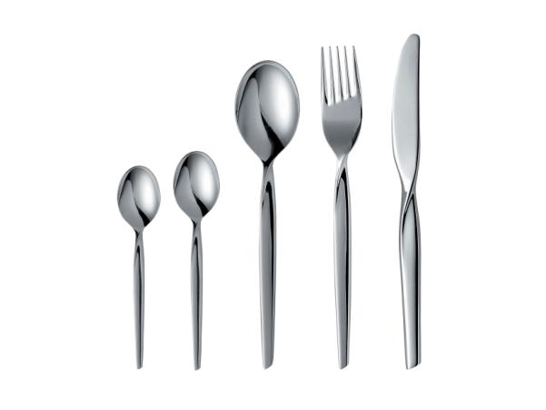 BITZ Gense Twist Cutlery Set 60 Parts Polished Steel