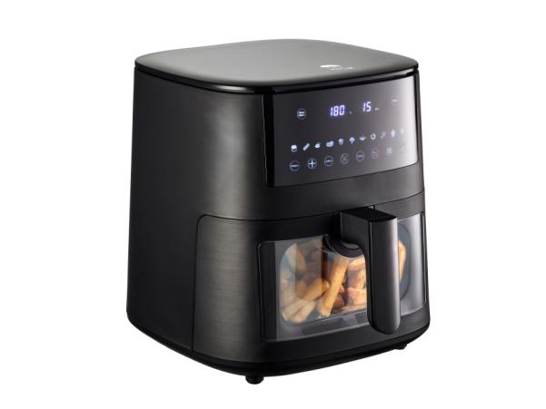 BITZ HOLM Air Fryer With Viewing Window 6 5 Liter 1650 Watt Matte Black