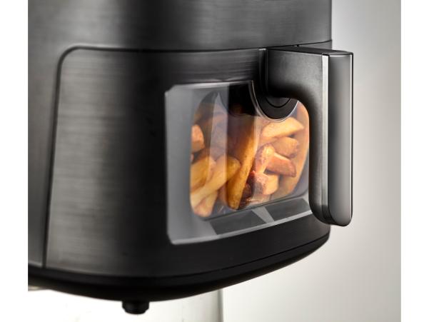 BITZ HOLM Air Fryer With Viewing Window 6 5 Liter 1650 Watt Matte Black