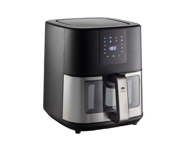 BITZ HOLM Air fryer with viewing window 9 liter 1700 watt Black