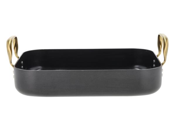 BITZ HOLM Brasserie Roasting Dish Ceramic Non-stick 34 X 26 X 8 Cm Black