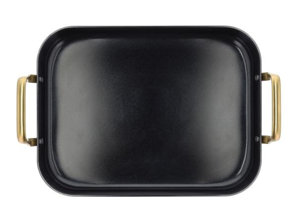 BITZ HOLM Brasserie Roasting Dish Ceramic Non-stick 34 X 26 X 8 Cm Black
