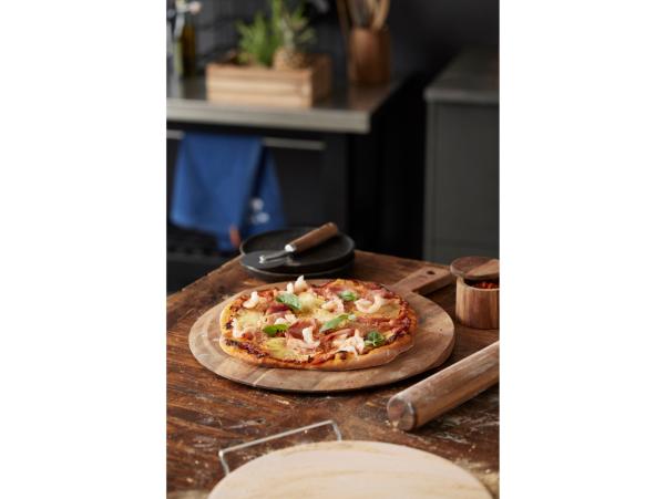 BITZ HOLM Pizza Rolling Pin Dia 5 X 50 Cm Acacia Wood