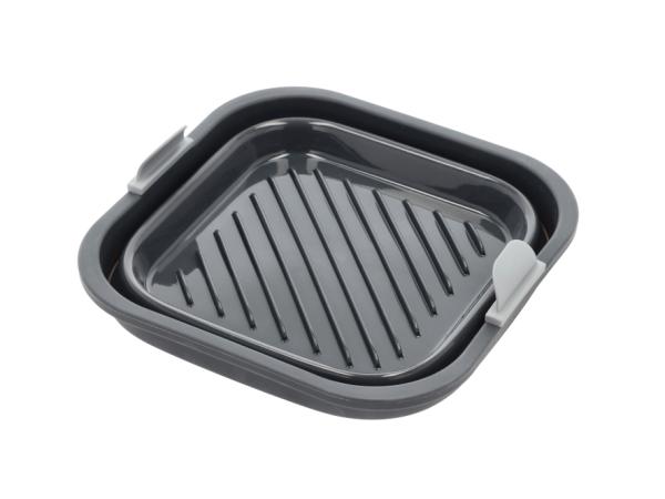 BITZ HOLM Square Silicone mould for airfryer 19 x 19 x 6 cm