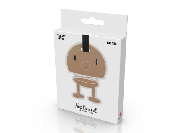 BITZ Hoptimist Bag Tag Hoptimist 10.5 X 8 X 0.7 Cm Choko