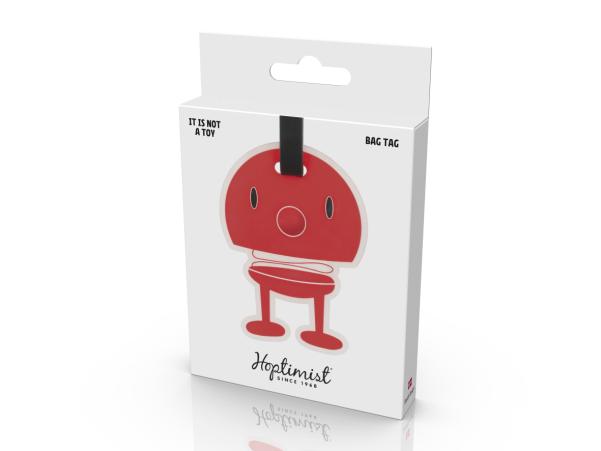BITZ Hoptimist Bag Tag Hoptimist 10.5 X 8 X 0.7 Cm Red