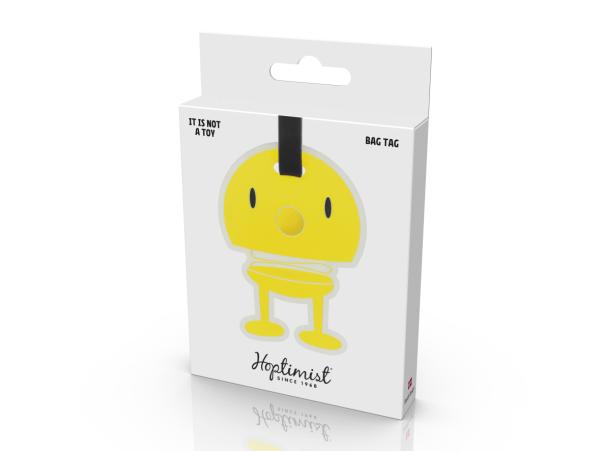 BITZ Hoptimist Bag Tag Hoptimist 10.5 X 8 X 0.7 Cm Yellow