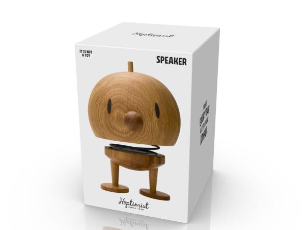 BITZ Hoptimist Bumble Speaker 10 X 10 X 18 Cm L Oak