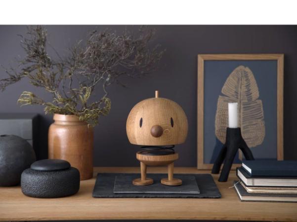 BITZ Hoptimist Bumble Speaker 10 X 10 X 18 Cm L Oak