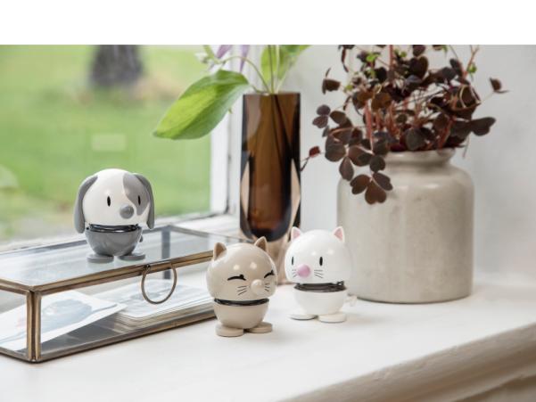 BITZ Hoptimist Cat Hoptimist 5.5 X 5.9 X 7.3 Cm Latte
