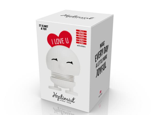 BITZ Hoptimist Love Bimble Hoptimist 4.5 X 5.8 X 8.7 Cm S White
