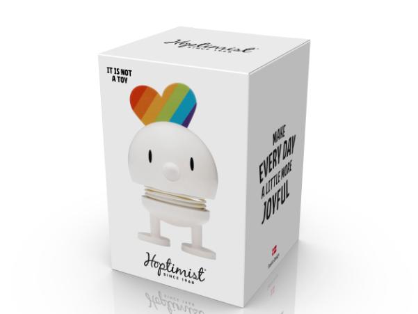 BITZ Hoptimist Rainbow Hoptimist 4.5 X 5.8 X 8.7 Cm S White