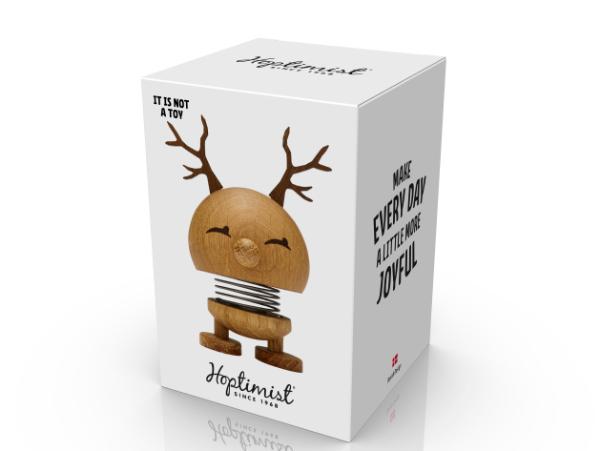 BITZ Hoptimist Reindeer Bimble Hoptimist 6.4 X 5.9 X 9.5 Cm S Oak