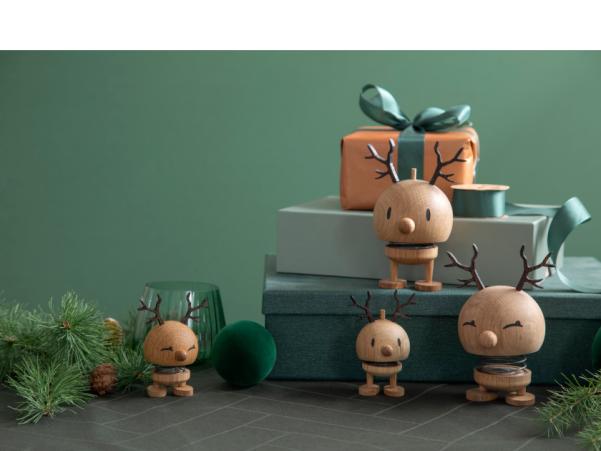 BITZ Hoptimist Reindeer Bimble Hoptimist 6.4 X 5.9 X 9.5 Cm S Oak