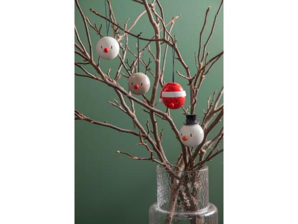 BITZ Hoptimist Reindeer Ornament 5 X 5.8 X 8.2 Cm 2 Pcs. Latte