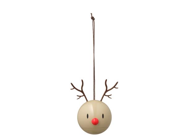 BITZ Hoptimist Reindeer Ornament 5 x 5.8 x 8.2 cm 2 pcs. Latte