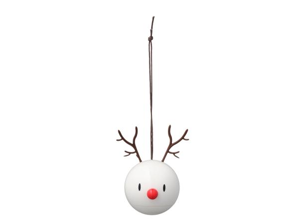 BITZ Hoptimist Reindeer Ornament 5 x 5.8 x 8.2 cm 2 pcs. White