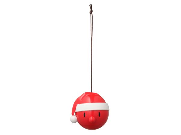 BITZ Hoptimist Santa Ornament 6.2 x 6.2 x 5.8 cm 2 pcs. Red