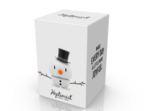 BITZ Hoptimist Snowman Hoptimist 9.5 X 5.9 X 7.8 Cm S White