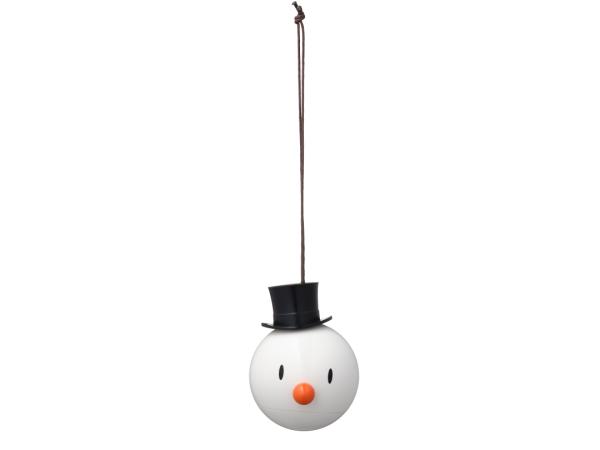 BITZ Hoptimist Snowman Ornament 5.2 x 5.8 x 6.8 cm 2 pcs. White
