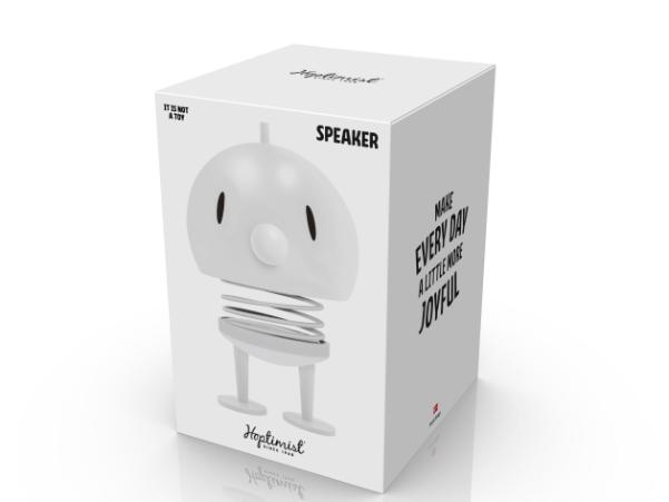 BITZ Hoptimist Soft Bumble Speaker 10 X 10 X 15 Cm L Soft White