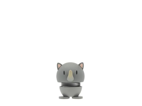 BITZ Hoptimist Soft Rhino Hoptimist 4.5 x 5.8 x 7.6 cm S Grey