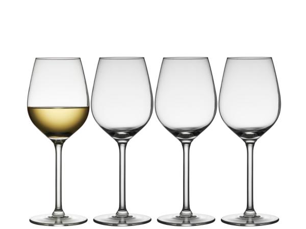 BITZ Lyngby Glas Juvel White wine glass 38 cl 4 pcs Clear