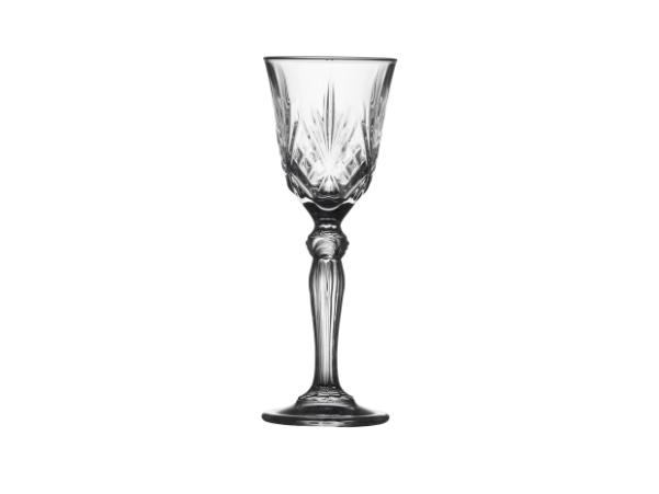 BITZ Lyngby Glas Krystal Melodia Aquavit Glass 5 Cl 4 Pcs