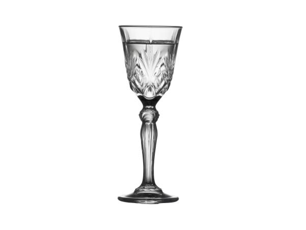 BITZ Lyngby Glas Krystal Melodia Aquavit Glass 5 Cl 4 Pcs