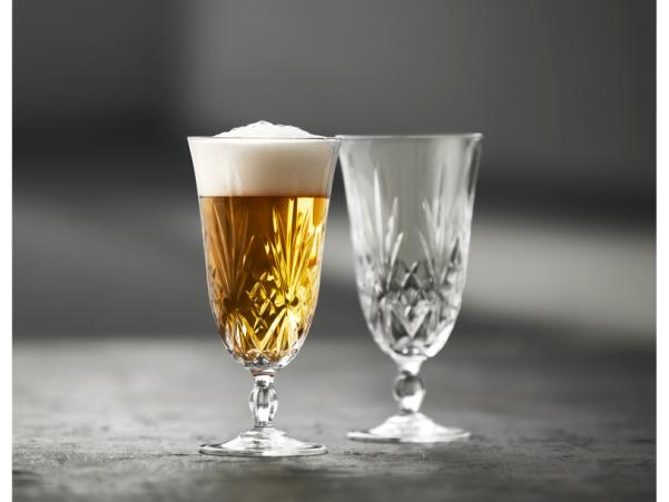 BITZ Lyngby Glas Krystal Melodia Beer Glass 40 Cl 4 Pcs