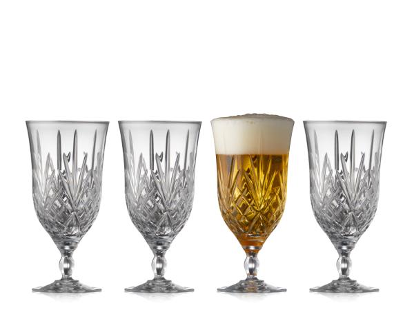 BITZ Lyngby Glas Krystal Melodia Beer glass 40 cl 4 pcs
