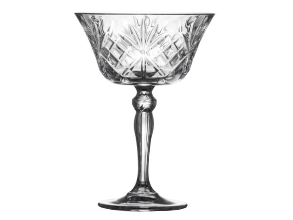 BITZ Lyngby Glas Krystal Melodia Champagne Coupe 26 Cl 4 Pcs
