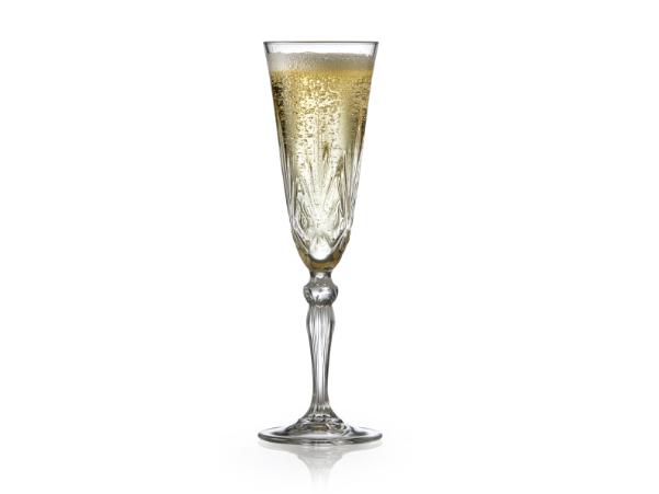 BITZ Lyngby Glas Krystal Melodia Champagne Glass 16 Cl 4 Pcs