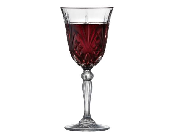 BITZ Lyngby Glas Krystal Melodia Red Wine Glass 27 Cl 4 Pcs Clear