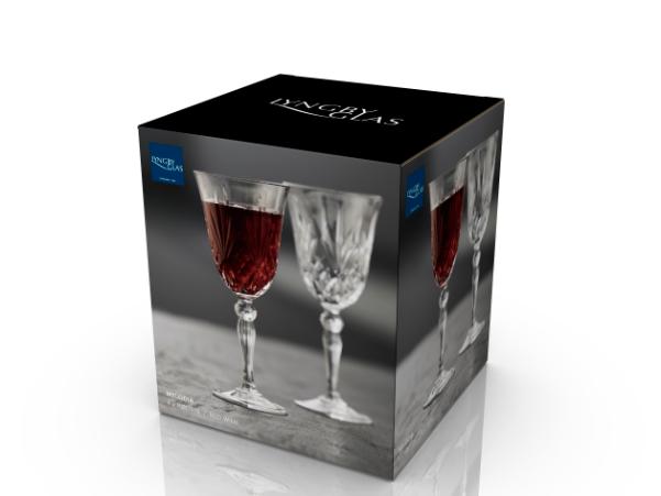 BITZ Lyngby Glas Krystal Melodia Red Wine Glass 27 Cl 4 Pcs Clear
