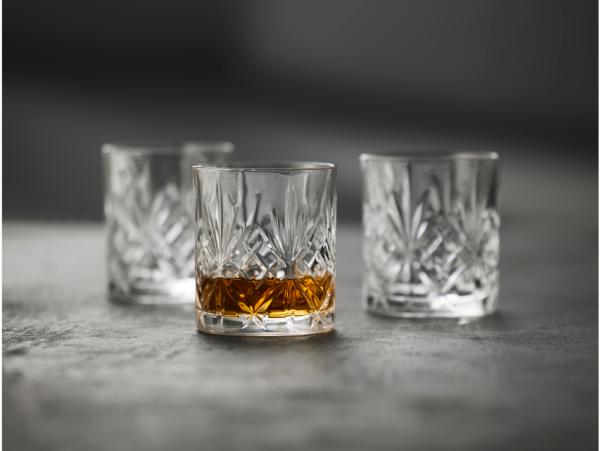 BITZ Lyngby Glas Krystal Melodia Whisky Glass 31 Cl 6 Pcs