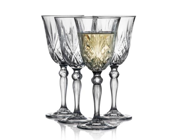 BITZ Lyngby Glas Krystal Melodia White wine glass 21 cl 4 pcs