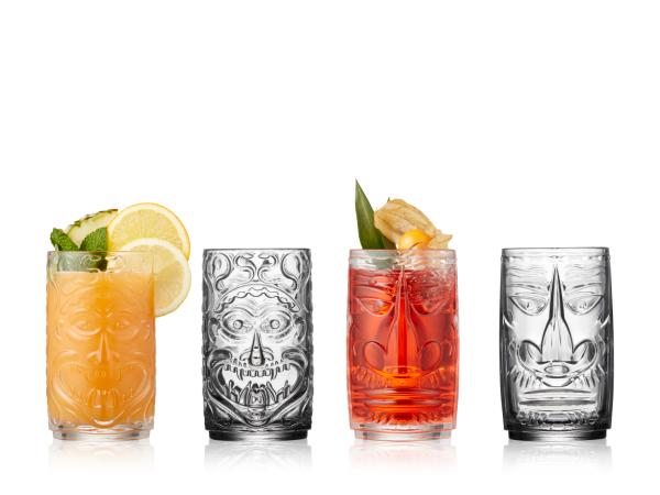 BITZ Lyngby Glas Krystal Tiki Cocktail glass 45 cl 4 pcs Clear