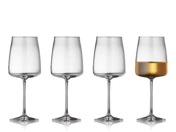 BITZ Lyngby Glas Krystal Zero White wine glass 43 cl 4 pcs