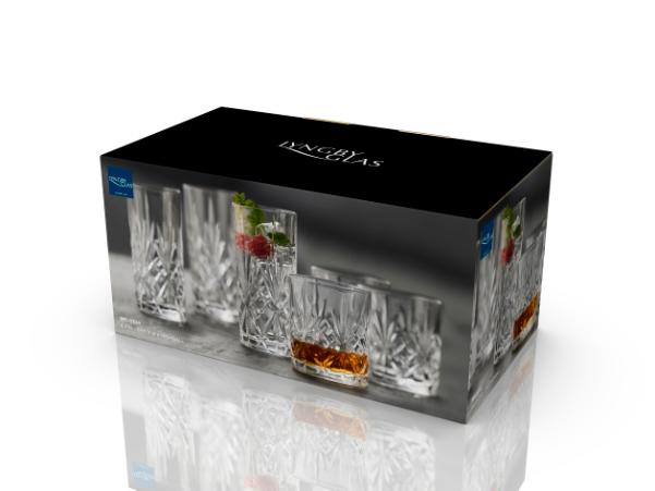BITZ Lyngby Glas Melodia Whisky Glass/Highball 8 Parts
