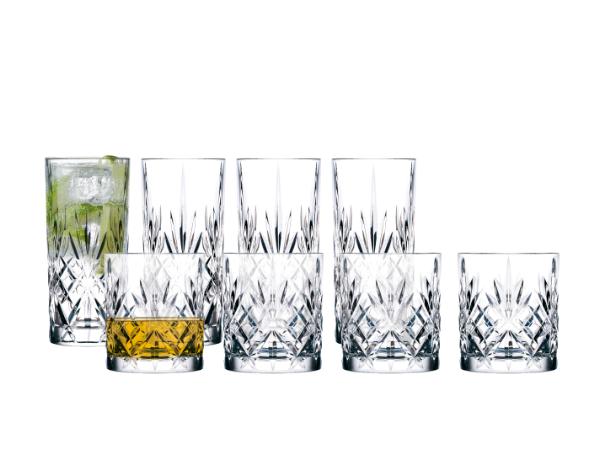 BITZ Lyngby Glas Melodia Whisky glass/Highball 8 parts