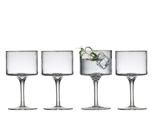 BITZ Lyngby Glas Palermo Gold Gin & tonic glass 45 cl 4 pcs