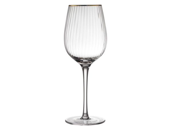 BITZ Lyngby Glas Palermo Gold Red Wine Glass 40 Cl 4 Pcs