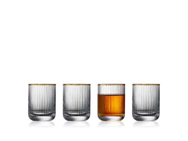 BITZ Lyngby Glas Palermo Gold Shot glass 6 cl 6 pcs