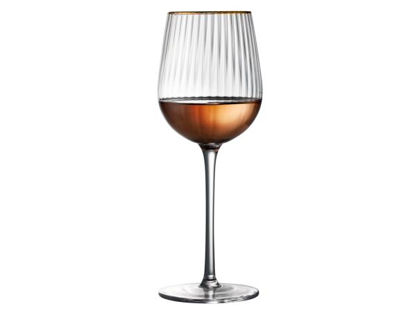 BITZ Lyngby Glas Palermo Gold White Wine Glass 30 Cl 4 Pcs