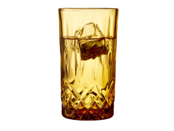 BITZ Lyngby Glas Sorrento Highball 38 Cl 4 Pcs Amber