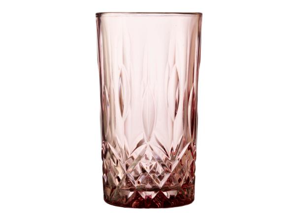 BITZ Lyngby Glas Sorrento Highball 38 Cl 4 Pcs Pink