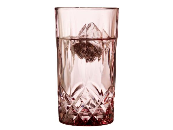 BITZ Lyngby Glas Sorrento Highball 38 Cl 4 Pcs Pink