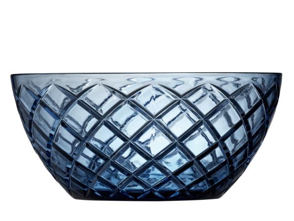 BITZ Lyngby Glas Sorrento Salad bowl Dia 24 cm Blue