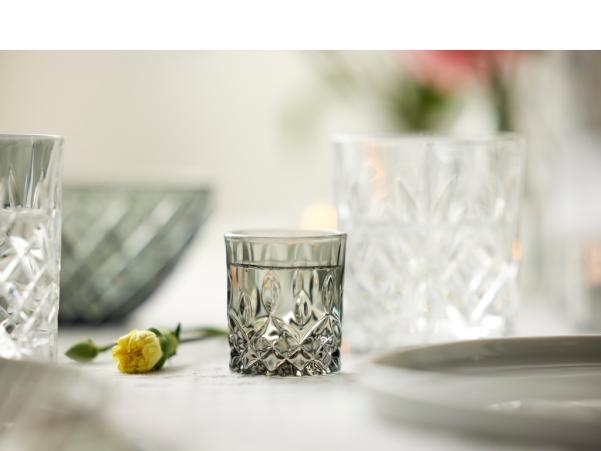 BITZ Lyngby Glas Sorrento Shot Glass 4 Cl 4 Pcs Smoke